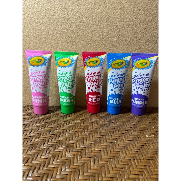 Crayola Bathtub Finger Paint Soap Set 5 Fl Oz 5  NEW Sealed - Picture 1 of 8